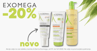 A-Derma Exomega 20 % ugodneje