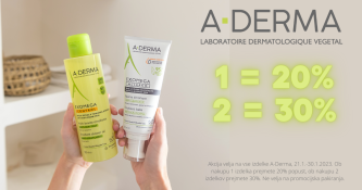 A-Derma teden: 20% popust ob nakupu enega izdelka, 30% ob nakupu dveh ali več izdelkov