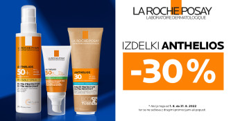 Vsi izdelki La Roche-Posay Anthelios 30 % ugodneje