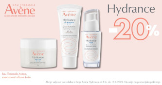 Avene Hydrance vlažilni izdelki 20 % ugodneje