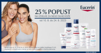 Eucerin izdelki za nego suhe kože 25 % ugodneje