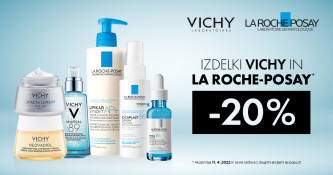 Vsi izdelki Vichy in La Roche-Posay -20 %