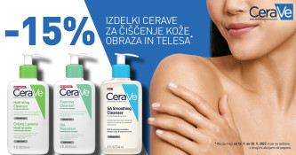 Cerave izdelki za čiščenje kože obraza in telesa -15 %