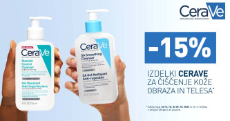 Cerave izdelki za čiščenje kože obraza in telesa -15 %
