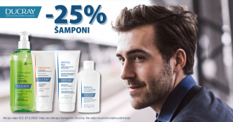 Ducray šamponi -25 %