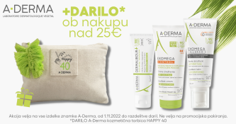 DARILO eko kozmetična torbica ob nakupu vsaj 2 izdelkov A-Derma nad 25 €