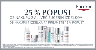 Eucerin serumi in srebrna linija Eucerin Hyaluron Filler 25 % ugodneje