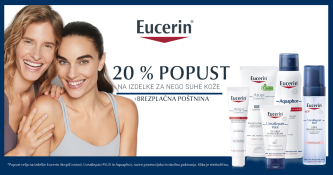 20% popust na Eucerin izdelke za suho kožo + brezplačna dostava