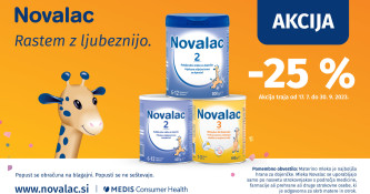 Novalac izbrana mleka za dojenčke -25 %