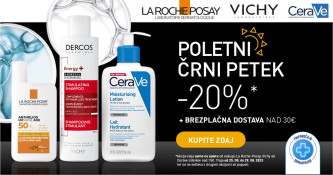 Poletni črni petek: La Roche-Posay, Vichy, Cerave -20 %