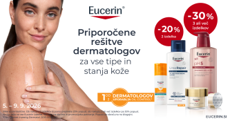 Eucerin dnevi: kupiš 2 -20 %, kupiš 3 -30 %