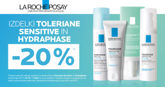 La Roche-Posay Toleriane in Hydraphase -20 %  + BREZPLAČNA DOSTAVA