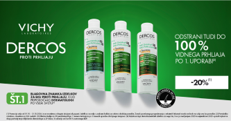 Vichy Dercos šamponi -20 %