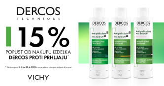 Vichy Dercos linija proti prhljaju -15 %