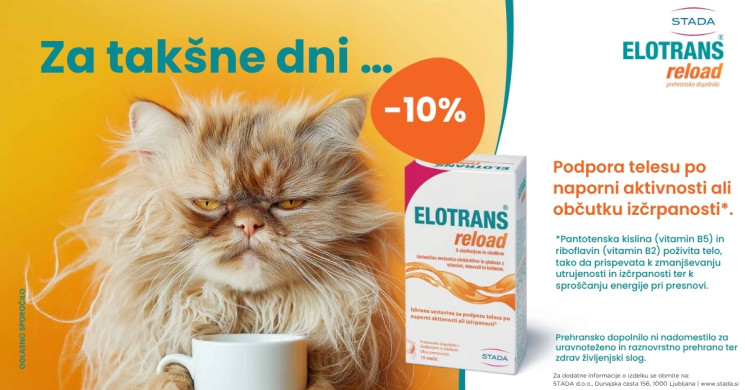 Elotrans Reload izotonična mešanica -10 %
