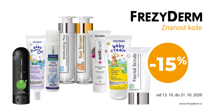 Frezyderm 15 % ugodneje Frezyderm 15 % ugodneje