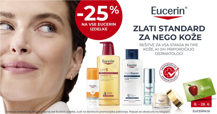 Eucerin vsi izdelki -25 %