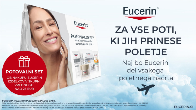 DARILO potovalni set pri nakupu Eucerin izdelkov