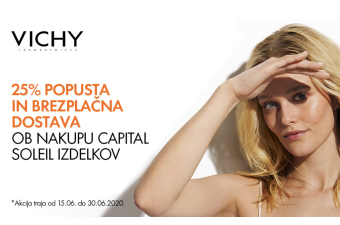 Izdelki Vichy Capital Soleil 25 % ugodneje Izdelki Vichy Capital Soleil 25 % ugodneje