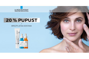 Izdelek iz linije La Roche-Posay 20 % ugodneje Izdelek iz linije La Roche-Posay 20 % ugodneje