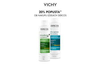 20 % popusta ob nakupu izdelkov Vichy Dercos 20 % popusta ob nakupu izdelkov Vichy Dercos