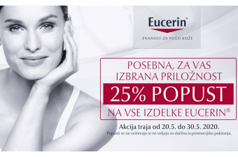 Eucerin izdelki 25 % ugodneje Eucerin izdelki 25 % ugodneje