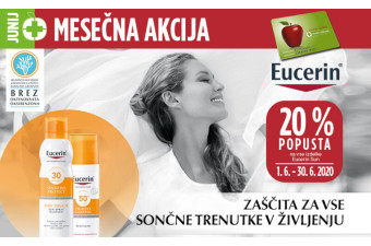 Izdelki Eucerin Sun 20 % ugodneje Izdelki Eucerin Sun 20 % ugodneje