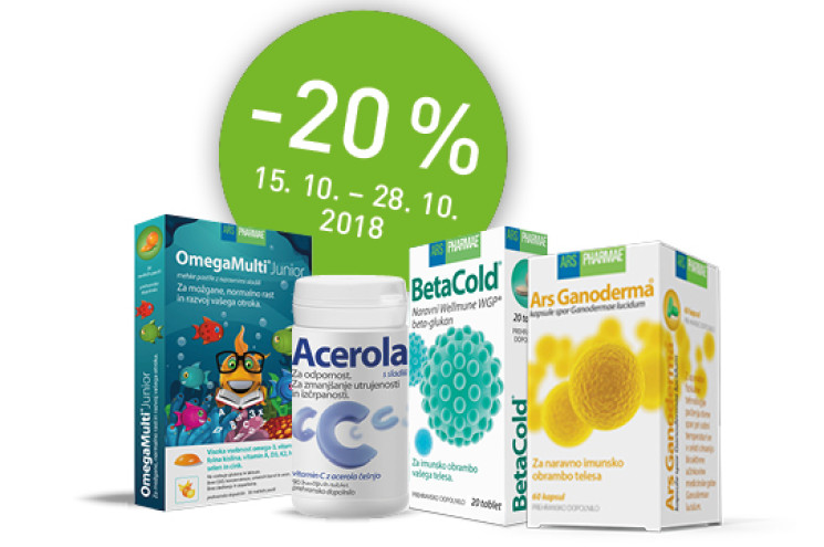 Akcijska ponudba izbranih prehranskih dopolnil Ars Pharmae